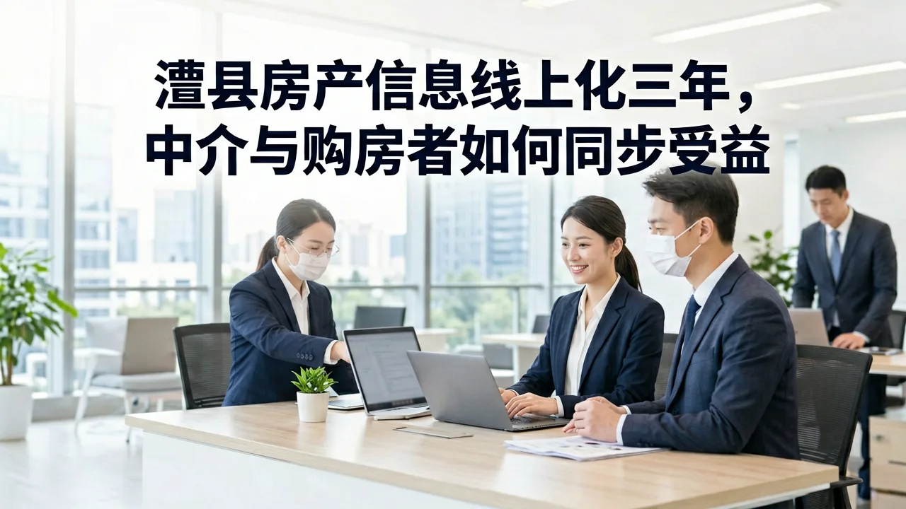 澧县房产信息线上化三年,中介与购房者如何同步受益